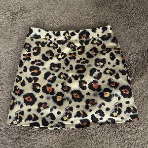 Cheetah Topshop Mini skirt
